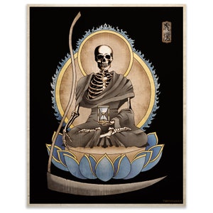 gothic macabre art grim reaper horror memento mori