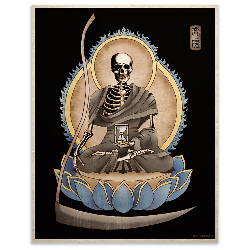 gothic macabre art grim reaper horror memento mori
