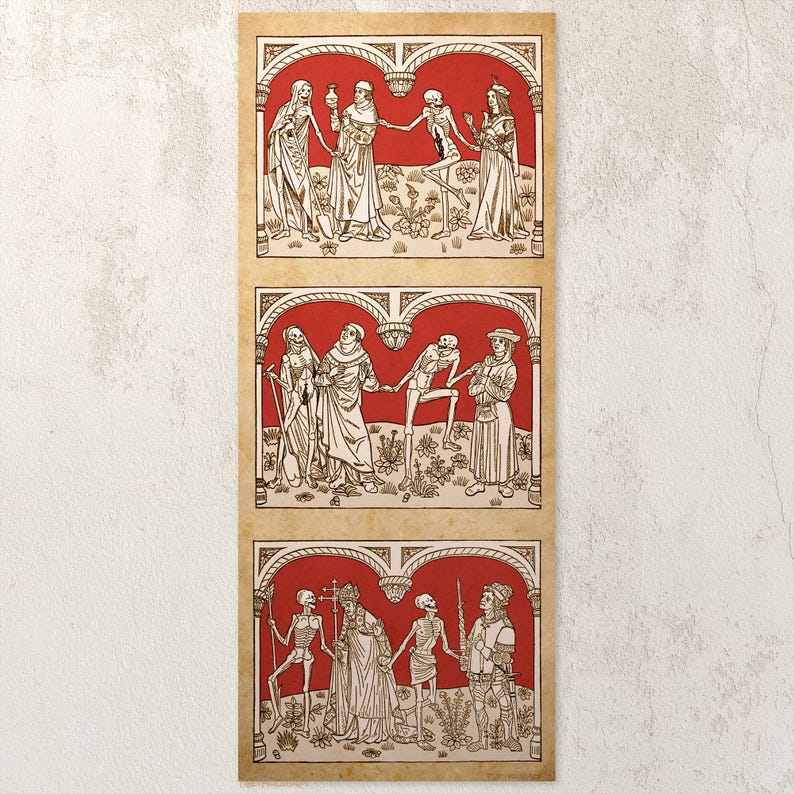 Dance Macabre Medieval Art Dark Academia