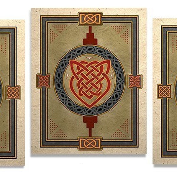 Celtic Art Prints Lovers Knot Eternity And Shield