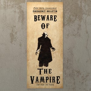 vampire wall poster art print