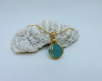 Sea glass necklace