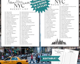 NYC Bucket List | 50 Things to Do in New York (PDF)