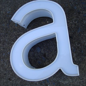 Letter a Large lowercase a Wall Decor White Decorative Type Art image 3