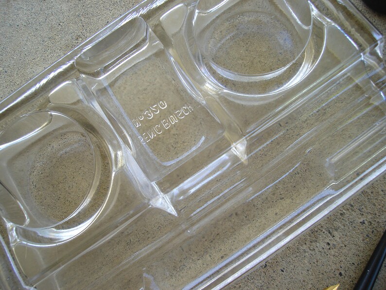 Calligraphy Pen and Ink holder made of Clear Glass ON SALE Etsy