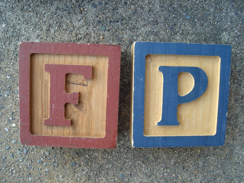 Letter Wood Blocks Baby Blocks