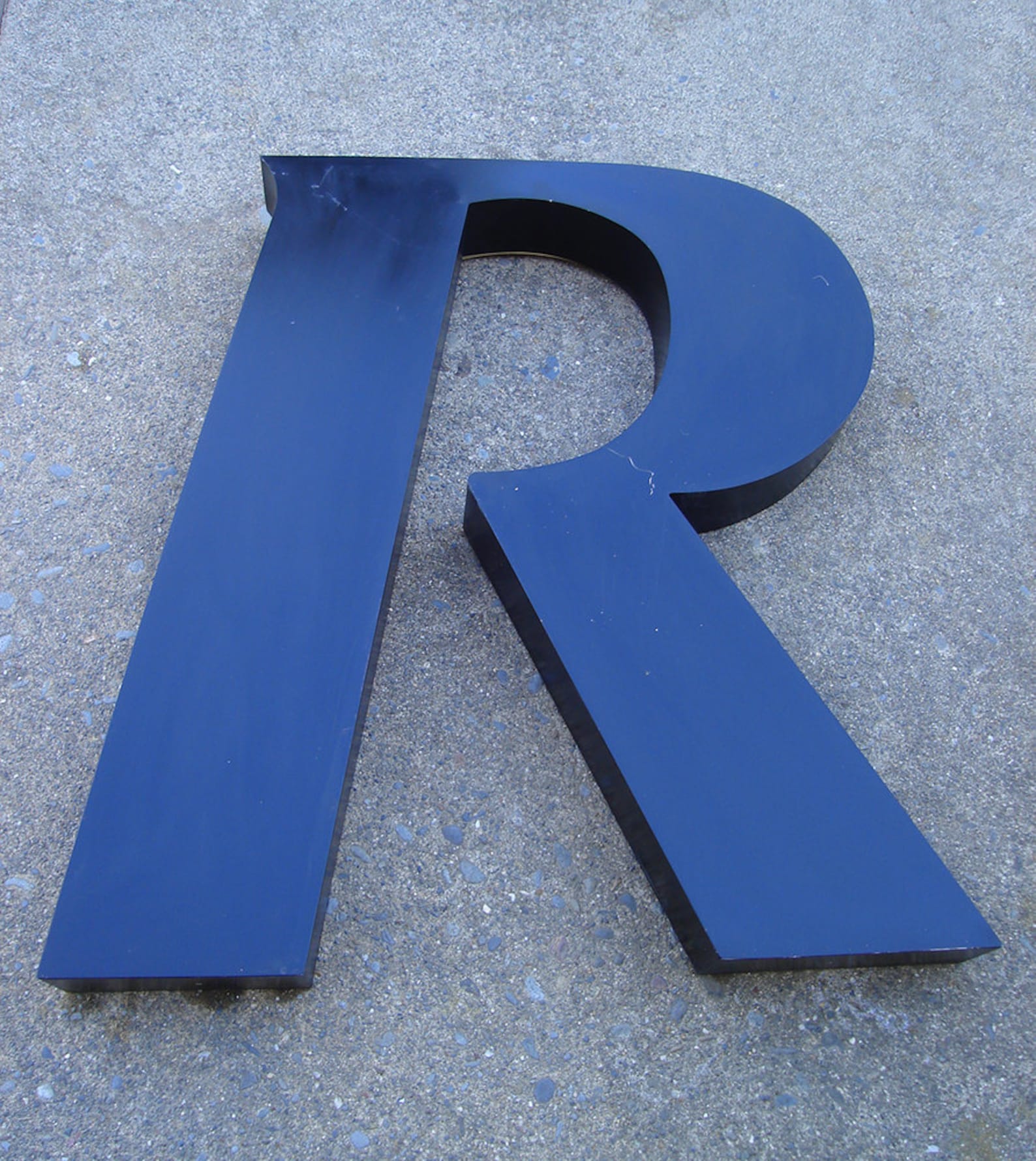 Large R Black Letter R (large Uppercase Letter) - Wall Decor - Black Decorative Type ...