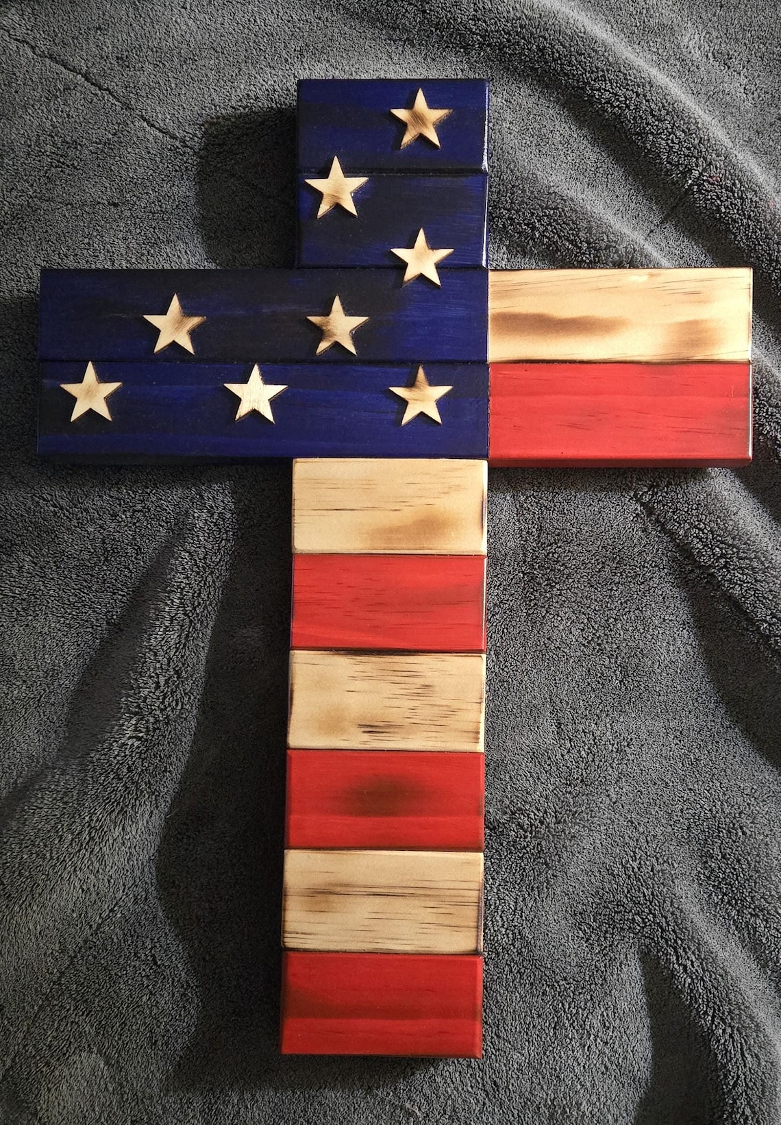 American Flag Cross - Etsy