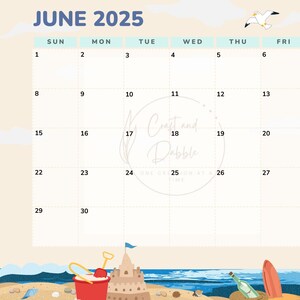 June 2025 calendar