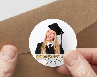 Benutzerdefinierte Aufkleber mit Fotos / Abschlussdekorationen 2025 / benutzerdefinierte Aufkleber / personalisierte Geschenkaufkleber