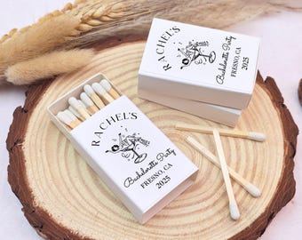 Custom Matchboxes for Bachelorette Party/Hen Party Bulk Personalized Matches/Bachelorette Party Favor Matchbooks/Bach Weekend/Wedding Favors