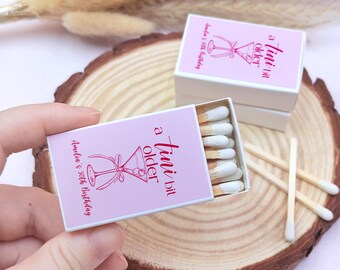Personalized Martini Birthday Match Boxes - A Tini Bit Older/Birthday Party Match Box Favors/Dirty 30/Happy Birthday Matches/21st Birthday