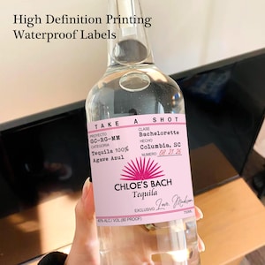 Bachelorette Mini Tequila Bottle Label/Party Favor Shooter Label/Custom Casamigos Label for Bachelorette , wedding, Birthday, Party, Bridal