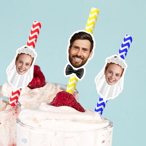 Hochzeit Party Strohhalme, Braut und Bräutigam Strohhalme, Benutzerdefinierte Stroh mit Gesicht, Probe Abendessen Trinkhalme, Braut zu sein, Junggesellenabschied Dekor