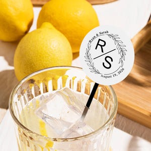 Custom Wedding Drink Stirrers/Personalized Name Drink Stirrer/Cocktail Party Stir Sticks/Wedding Party Swizzle Sticks/Engagement Party Decor