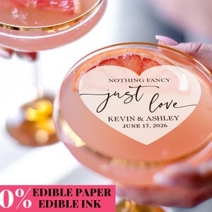 Personalized Wedding Drink Toppers, Edible Cocktail Toppers for Wedding Party, Portrait Edible Toppers, Custom Cupcake Toppers, Cake Toppers