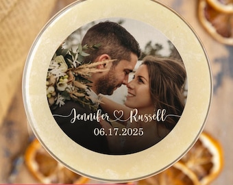 Personalized Edible Drink Topper – Custom Wedding Wafer Cocktail Topper, Save the Date Portrait Photo, Engagement, Wedding Party Decorations
