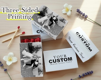 Custom Photo Wedding Matchbox Favors, Personalized Valentine's Day Matches, The Perfect Match Wedding Party Favors, Bulk Bridal Shower Gifts