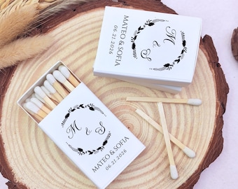 Bulk Wedding Favors for Guests - Custom Matches SET - Personalized Wedding Gift - Reception Favors - Bridal Shower - Engagement Party Favors