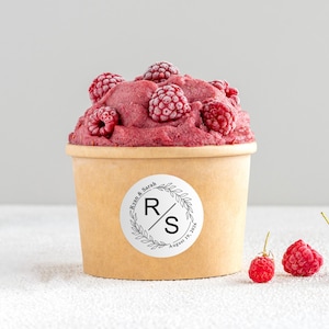 Custom Wedding Ice Cream Cups, Monogrammed Wedding Cups, Wedding Serving Bowls, Bulk Dessert Cups for Bridal Shower, Reception, Party Favors
