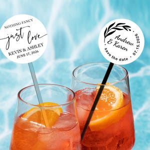 Personalized Drink Stirrers, Stir Sticks for Wedding Reception, Party Decor, Party Swizzle Sticks, Wedding Cocktail Stirrers, Wedding Favors