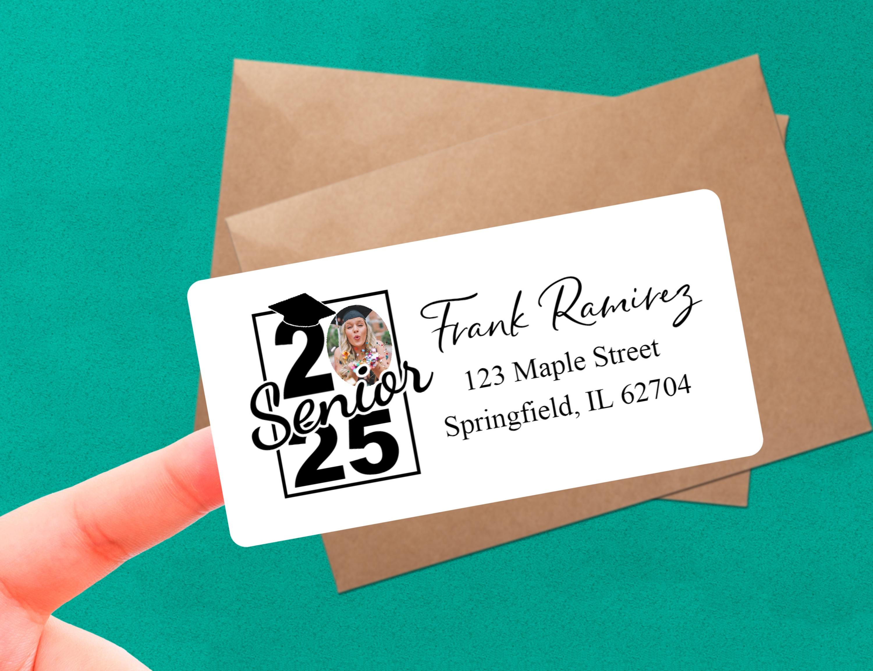 Grad Address Labels 2025 Graduation Guest Address Labels/graduation Invitation Recipient ...
