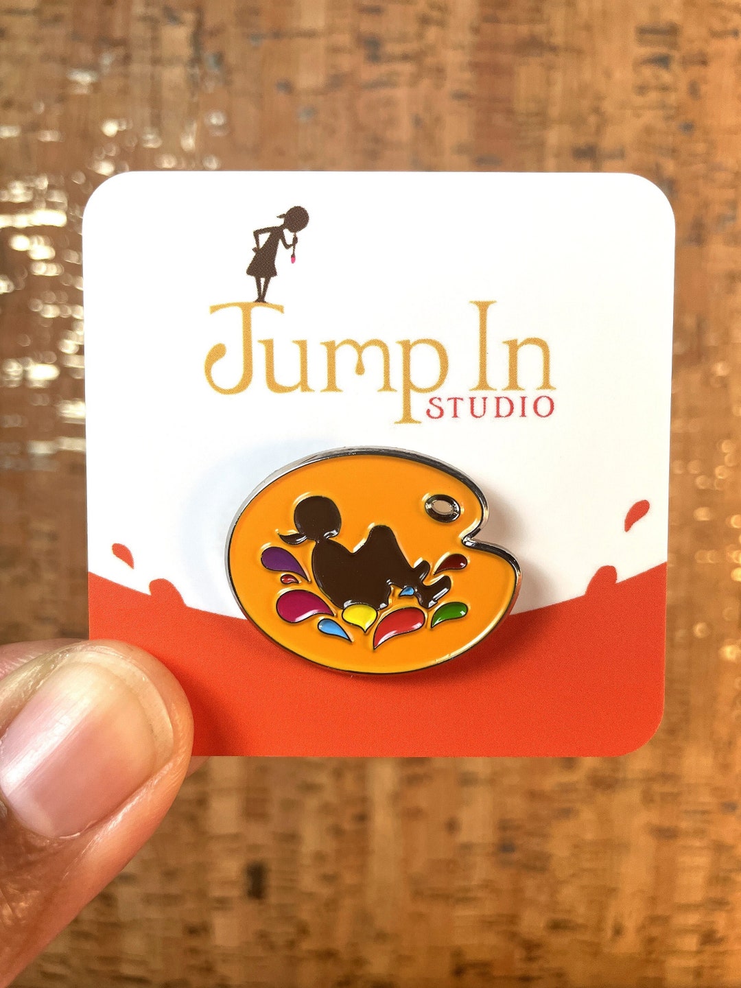Jump in Studio Enamel Pin - Etsy