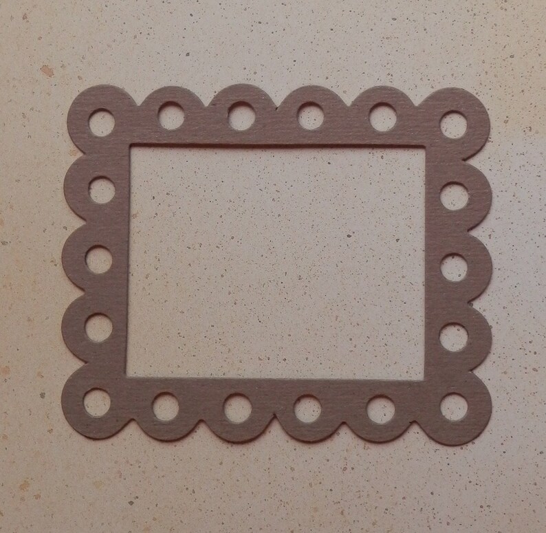 4 scalloped eyelet frame die cuts Etsy