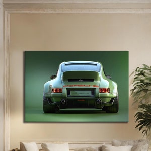 Porsche 964 DLS Pop Art Canvas - Iconic Car Wall Art - Modern Automotive Decor - Unique Porsche Artwork for Garage or Living Room