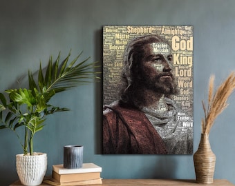 イエス・キリストのポスタープリント、イエスの肖像画、キリスト教美術