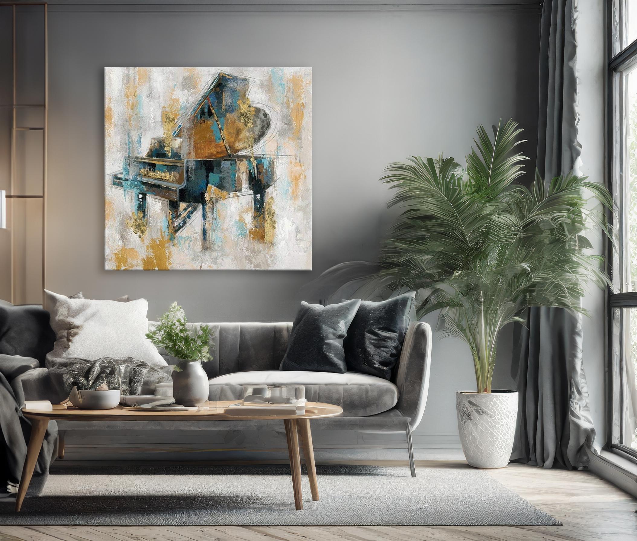 Piano Music Wall Art - Extra Large Canvas Painting Print, Framed or ...