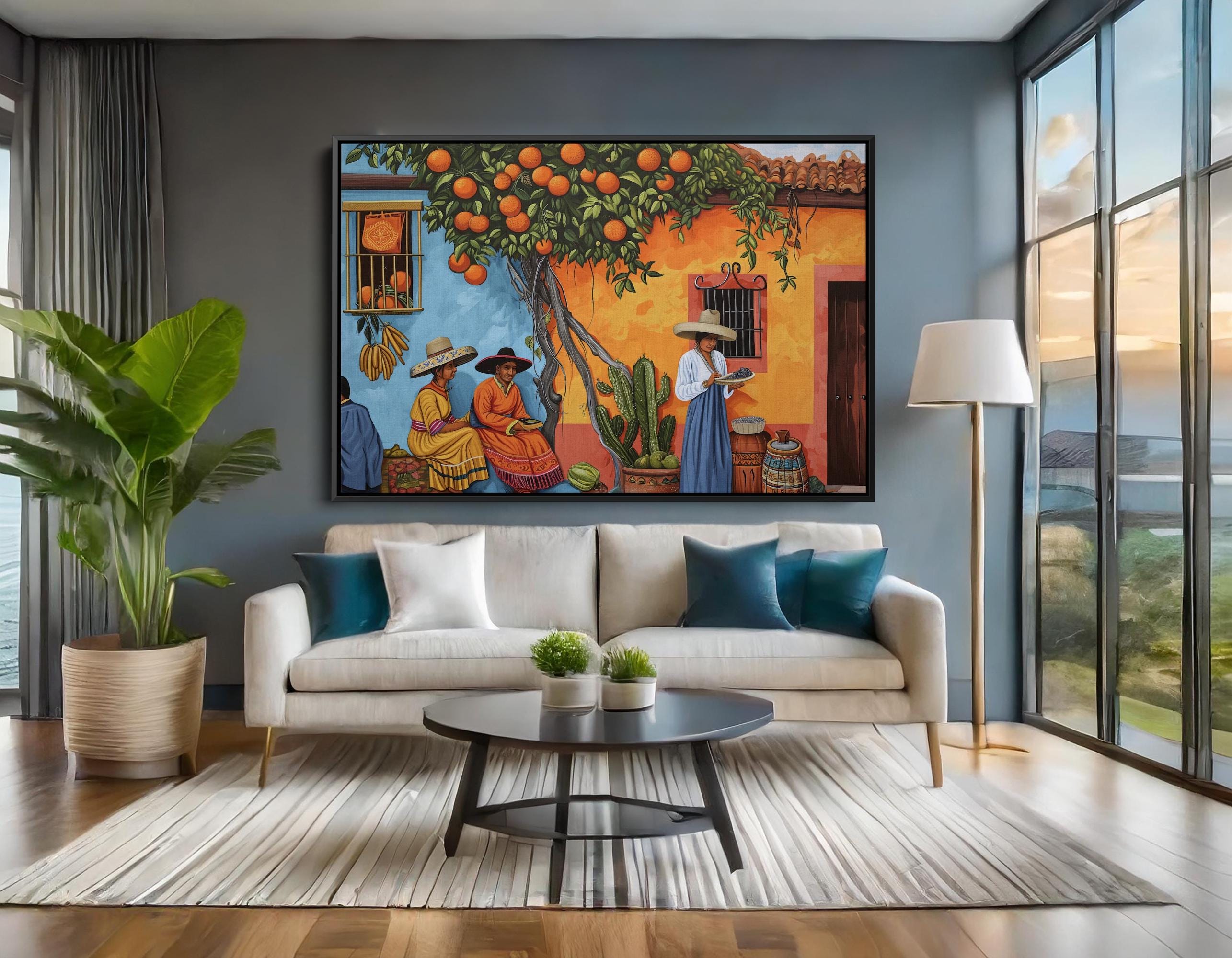 Traditional Mexican Wall Art | Ready-to-hang Mexican Home Decor ...