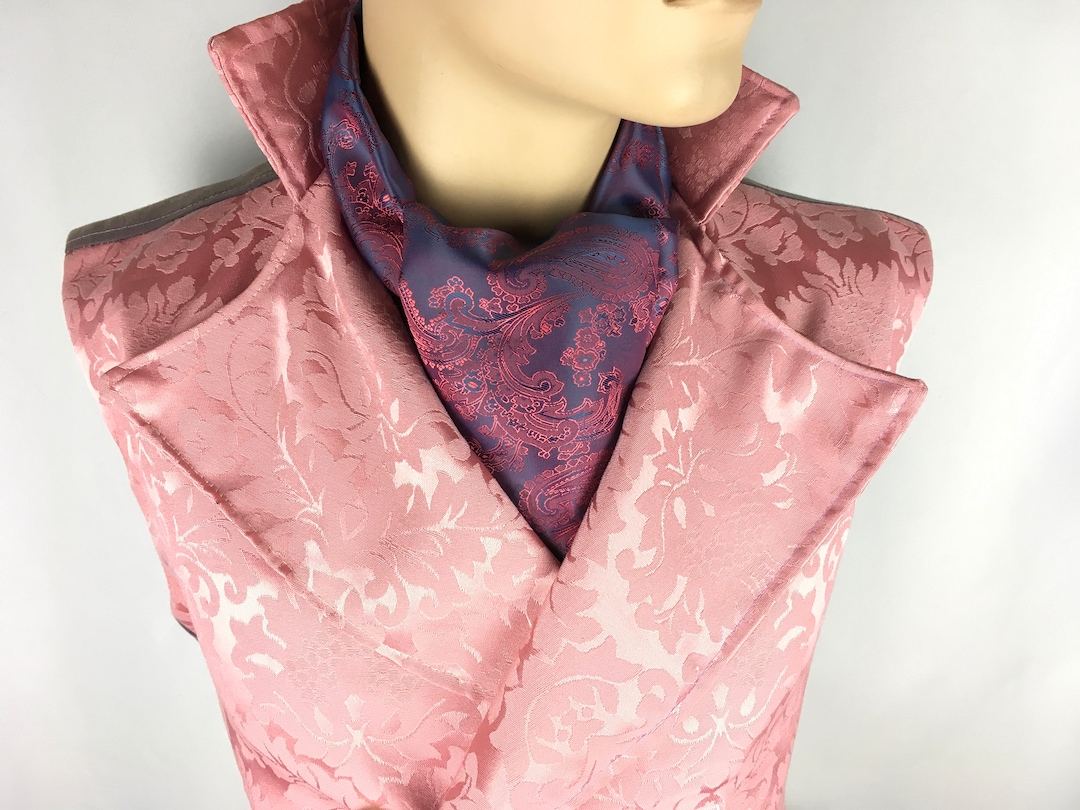 Cravate Vintage Bancroft NY - Soie Pure - Motif Paisley - Made In USA - Occasion TB