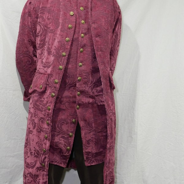 CUSTOM ORDER Traditional Period Frock/Pirate Coat and Long Waistcoat.