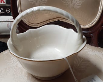 lenox ivory porcelain basket