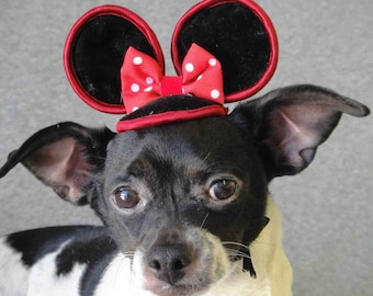 Mini mouse hat for dog of cat