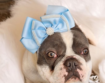 Prefect bow for you pet  /Dog headband /Pink bow for dogs/Frenchbulldog bow /
