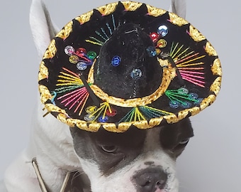 Süßer Sombrero-Hut für Hund oder Katze / Halloween-Hundesombrero / Haustierkostüm Sombrero /