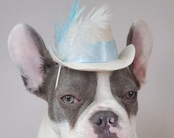 Cowboys  hat white color  for dog or cat/Halloween costume/