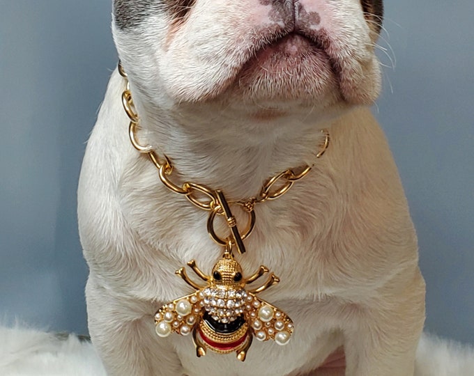Supper Cute Dog Neck Chain Gold Color /dogs Collar/ Etsy
