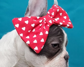 Bow tie  // Dog Valentine's Bow //  Dog Neck Tie || Pet Bow Tie || Dog Clothes