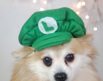 Mario Bros Pet Hat, regulowany kostium dla kotów i psów