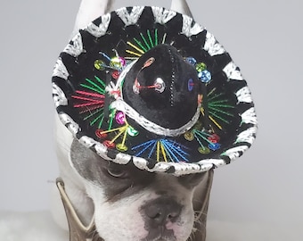 Süße Sombrero Mütze für Hund oder Katze / Kleine Hundemütze / Kostüm für Haustier / Halloweenkostüm /