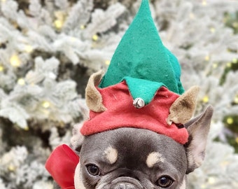 Dog Elf Hat /  Elf Hat Costume,/Christmas Elf Outfit /Dogs and Cat Elf Costume