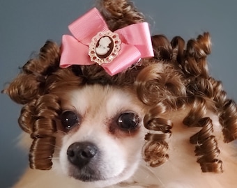 Pet   wig   for dog or cat/ Halloween dog costume /Halloween cat costume /Costume for pet /