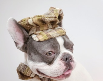 Set cap and bow tie / Cap for your pet/Hat  for dog or cat /