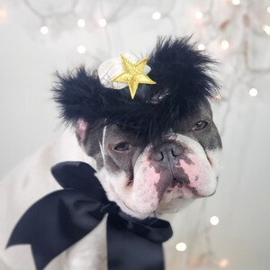 Cowboys hat white  color with pink colorfeather/ Hat for pet  / Small cowboys hat for dog / Cowboys dog costume /