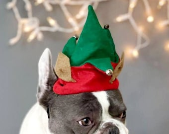 Dog Elf Hat /  Elf Hat Costume,/Christmas Elf Outfit /Dogs and Cat Elf Costume