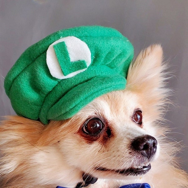 Supper Mario Luigi Wario Waluigi  hat   for dog or cat  Small animal Doll / Dog costume/Halloween dog and cat costume/
