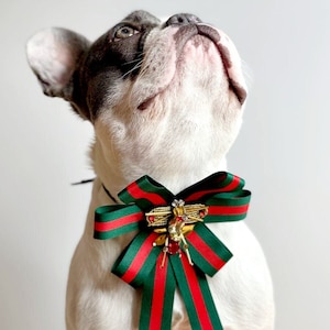 Franse bulldog // Hond Valentine&#39;s Bow // Dog Neck Tie || Pet Bow Tie || Hondenkleren